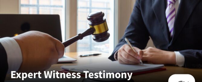 Thumbnail graphic with bold text “Expert Witness Testimony” featuring Mark Cavin’s headshot and courthouse imagery, representing compliance and litigation in debt collection.