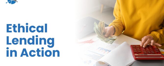 Conceptual image of ethical private student loan refinancing showing trust and transparency between lender and borrower.